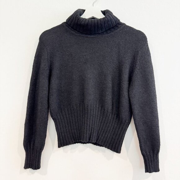 Peruvian Connection Baby Alpaca Silk Pullover Turtleneck Rib Trim Sweater Small - Picture 1 of 8